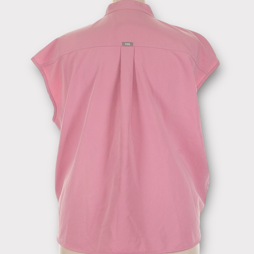 FIGS Women's Rafaela Oversized Scrub Top™ in Chalk Pink | XXL - Picture 9 of 15